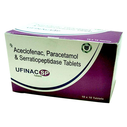 Aceclofenac Paracetamol And Serratiopeptidase Tablets