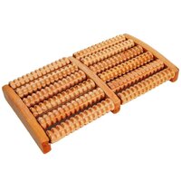 WOODEN FOOT MASSAGER ROLLER REFLEXOLOGY FOOT MASSAGER FOR INCREASE BLOOD CIRCULATION AND PLANTAR FASCIITIS RELIEVE PAIN (7262)