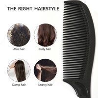 PROFESSIONAL HAIR STYLING SALON BARBER COMBS FOR HAIR STYLING FOR MEN WOMEN AND KIDS CARBON ANTI STATIC COMB (1404)