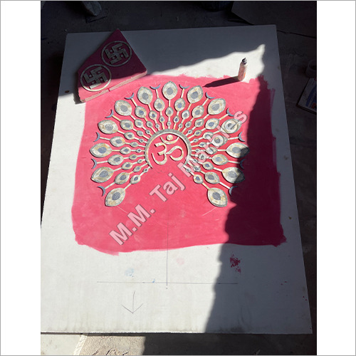 Inlay Mop Marble Ghar Mandir
