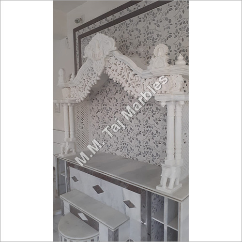 Makrana White Marble Ghar Mandir Work