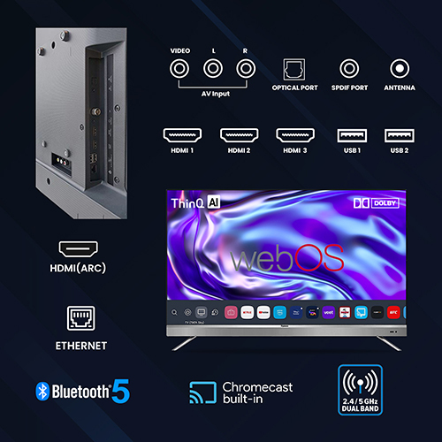 Dyanora 109 cm (43 inch) Ultra HD (4K) LED Smart WebOS TV (DY-LD43U1S)