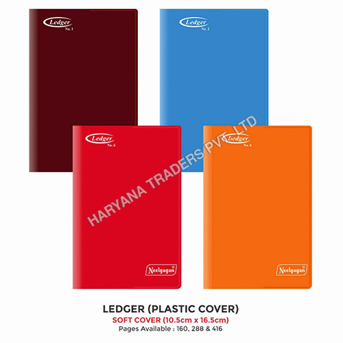 Ledger Note Book Size (No. 1 and 2 and 6) (10.0 x 13.2cm) Soft Cover Plastic