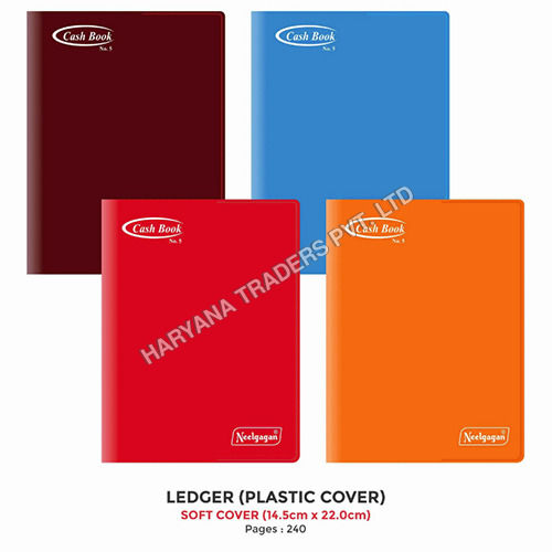 Ledger Commerical Size (No. 5) (14 x 21.75cm) Soft Cover Plastic