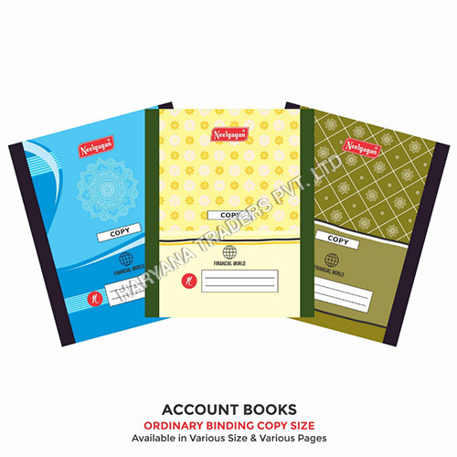 Account Books Cash Book - Ledger Ordinary Binding Copy Size (15.0cm x 19.0cm) 16x26