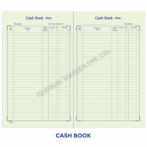 Account Books Cash Book - Ledger Ordinary Binding Register Size (19.0cm x 32.0cm)