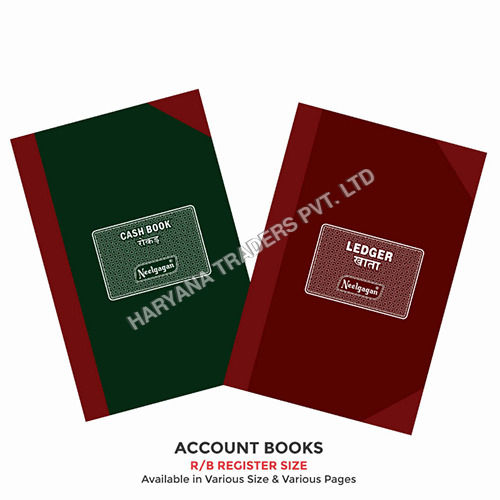 Account Books Cash Book Ledger R-B Register Size (21.0cm x 33.0cm) 17x27