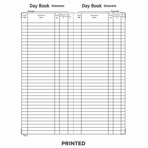 Day Book Canvas Binding (13cm x 34cm)