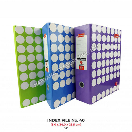 High Quality Index File (Printed) (Lever Arch - Box File) No.40 (14 Inch)