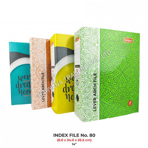 High Quality Index File (Printed) (Lever Arch - Box File) No.80 (14 Inch)