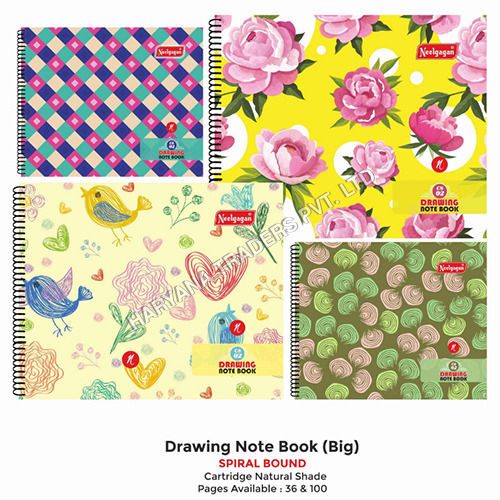 Crafty Drawing Book (Spiral Bound) CS 02 (32.5cm X 26.5cm) (Suitable for Drawing and Sketching)