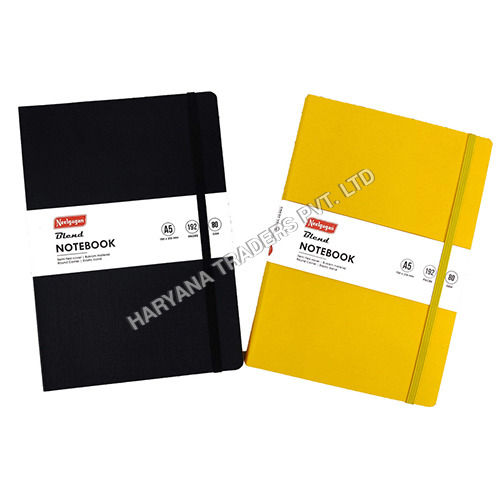 Blend Notebook - A5 Semi Flexi Cover Buckram Material Round Corner with Elastic Band 200 Page