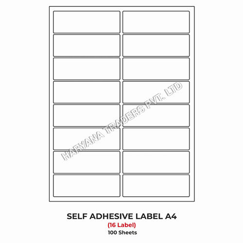 A4 (ST16) Address Label (100mm x 33mm x 16) (Self Adhesive Label for Inkjet-Copier-Laser Printer)