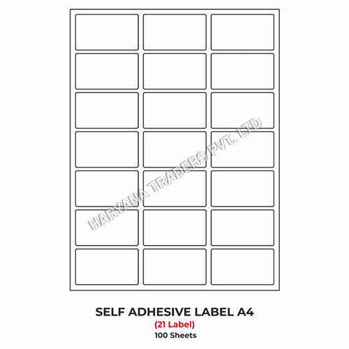 A4 (ST21) Address Label (64mm x 40mm x 21) (Self Adhesive Label for Inkjet-Copier-Laser Printer)