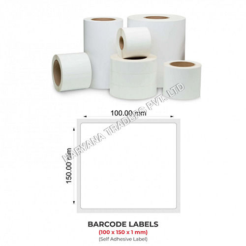 Barcode Labels - Shipping Labels (100mm x 150mm x 1) (4inc x 6inc) 300 Labels Per Roll (Self Adhesive Label)