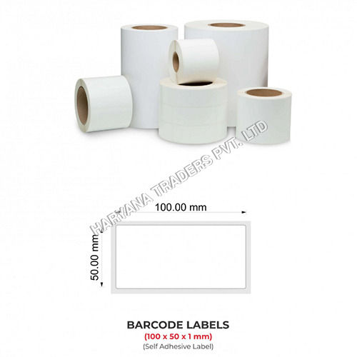 Barcode Labels (100mm x 50mm x 1) (4inc x 2inc) 1000 Labels Per Roll (Self Adhesive Label)