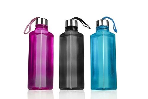 Multicolored Steel Cap Fridge Water Bottle 1 Liter