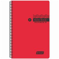 Five in One Spiral Note Book No.45 200 Pages (9.5cm x 14.8cm)