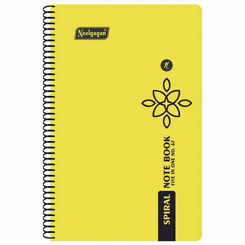 Five in One Spiral Note Book No.67 200 Pages (14.5cm x 22.5cm)