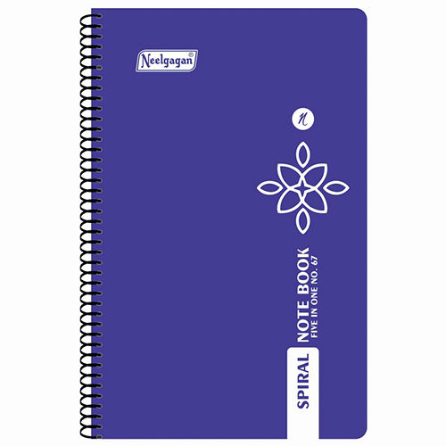 Five in One Spiral Note Book No.67 200 Pages (14.5cm x 22.5cm)