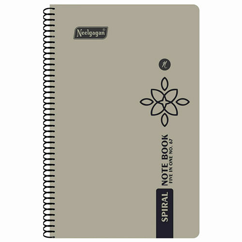 Five in One Spiral Note Book No.67 200 Pages (14.5cm x 22.5cm)