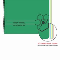 Five in One Spiral Note Book No.102 200 Pages (28.5cm x 20cm)