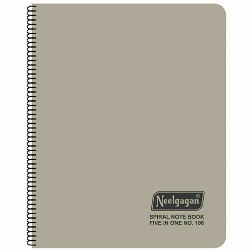 Five in One Spiral Note Book No.106 300 Pages (28.5cm x 20cm) (5 Subject)