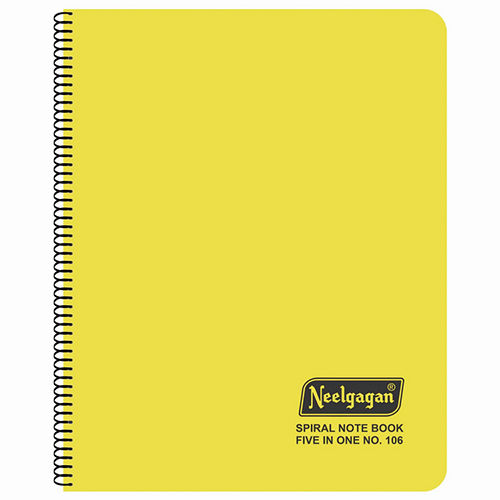 Five in One Spiral Note Book No.106 300 Pages (28.5cm x 20cm) (5 Subject)