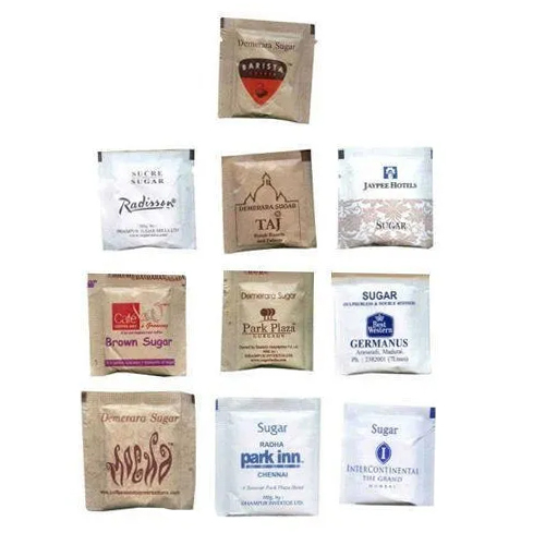 Multicolor Sugar Sachet Poly Coated Paper