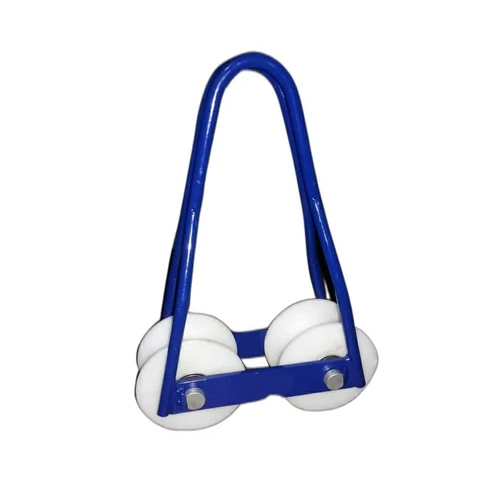 White-Blue Manual Double Aerial Roller