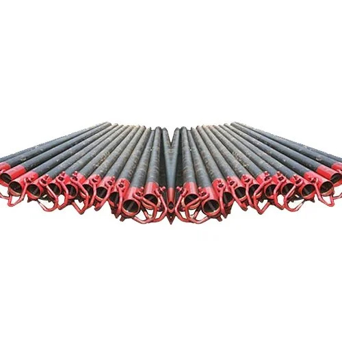 Black-Red Industrial Cast Iron Pole