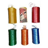Plastic Sutli Twine - 1000 Meter Length, 1 Ply Polypropylene | Fast Colors, Lightweight, Shine Finish, Available In White, Red, Green, Yellow, Blue, And Orange