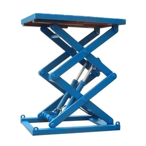 Mild Steel Hydraulic Scissor Lift Load Capacity: 0.3-0.5 Tonne