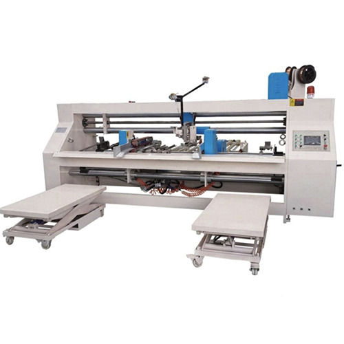 White Double Head Box Stitching Machine (Semi-auto)