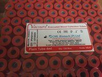 VACUUM PLAIN BLOOD COLLECTION TUBES