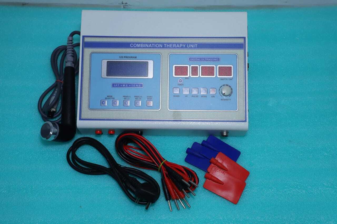 TNT 4 in 1 IFT MS Tens Ultrasonic Physiotherapy Machine Equipment Electrotherapy Combo For All Pain Relief Device Physiotherapy