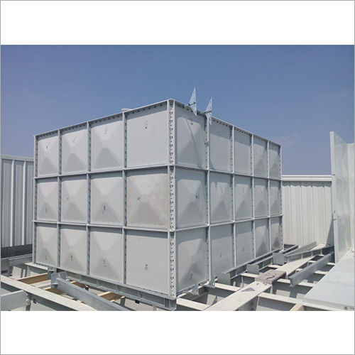 Pale Grey Smc Grp /Frp Panel Type Etp Water Tank