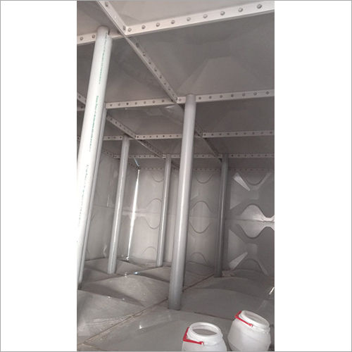 Pale Grey Grp Panel Type Water Tank