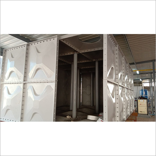 SMC GRP/FRP Panel Type Soft Water Storage Tank - Plastic and Metal Material, 1mx1m Panel, Pale Grey Color, Thickness Options 5mm to 10mm | Weatherproof, Quick Installation, Easy Dismantle