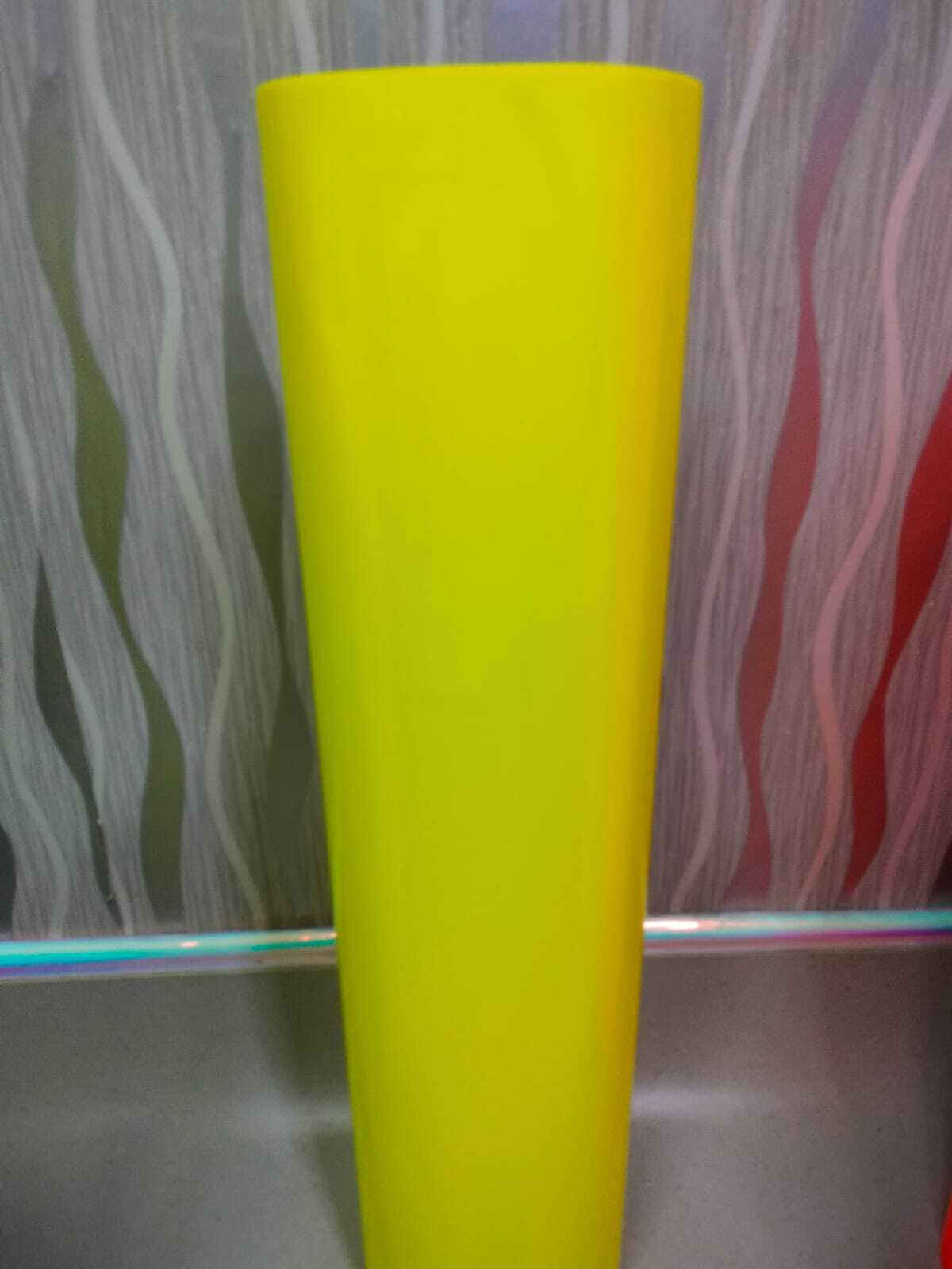Neon yellow vinyl roll