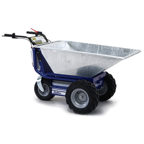 Blue Industrial Motorized Wheelbarrow