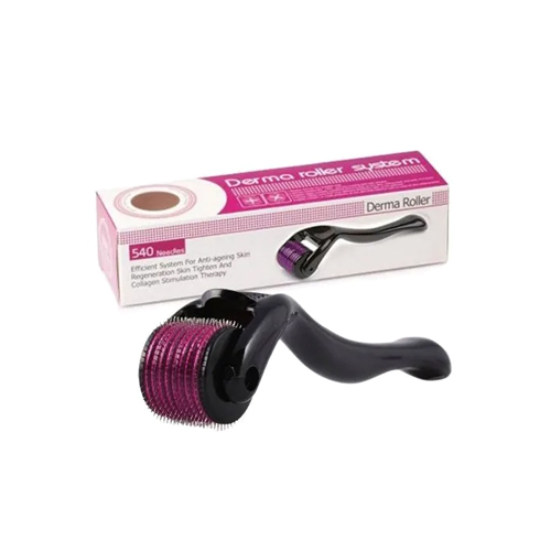 Pink-Black Portable Derma Roller