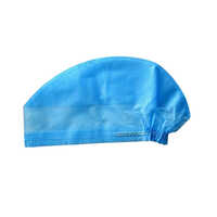 Disposable Surgeon Cap - Non Woven Material, 525mm Width, Blue Color | Recyclable, Waterproof, Comfortable Fit, Easy To Wear