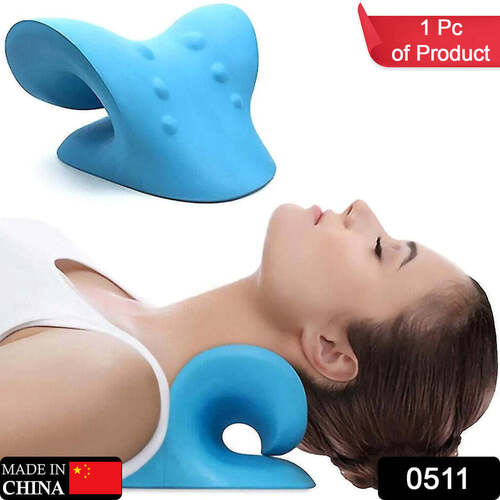 Multi / Assorted Neck Relaxer Cervical Pillow For Neck And Shoulder Pain Chiropractic Acupressure Manual Massage Medical Grade Material (0511)