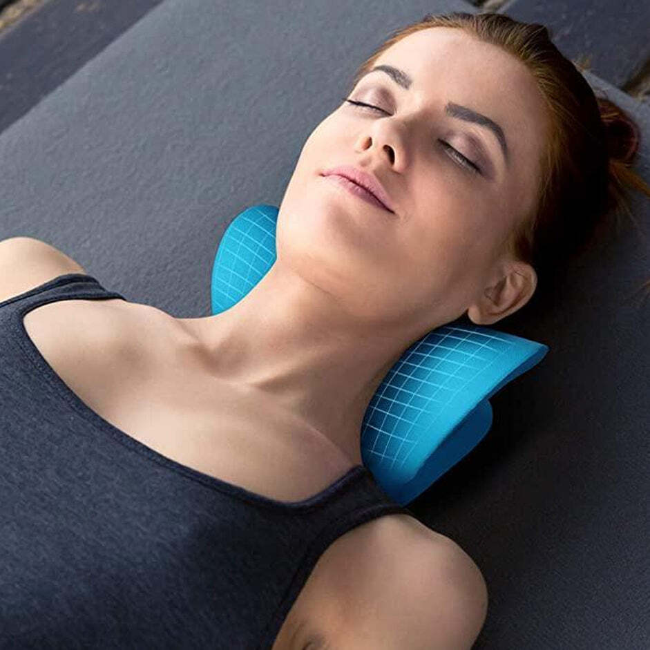 NECK RELAXER CERVICAL PILLOW FOR NECK AND SHOULDER PAIN CHIROPRACTIC ACUPRESSURE MANUAL MASSAGE MEDICAL GRADE MATERIAL (0511)