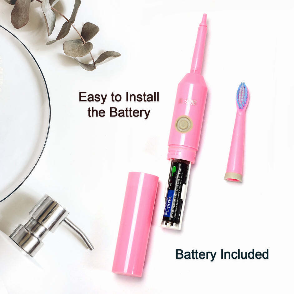 BATTERY POWERED ELECTRIC TOOTHBRUSH FOR HOME AND TRAVELLING USE (6217)