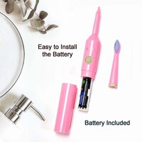 BATTERY POWERED ELECTRIC TOOTHBRUSH FOR HOME AND TRAVELLING USE (6217)