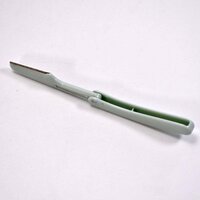 PLASTIC STRAIGHT EDGE BARBER RAZORS SHAVING RAZOR MENS MANUAL SHAVER (6493)