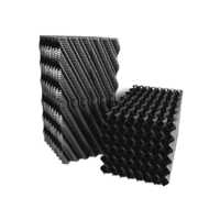 Cooling Tower Pvc Drift Eliminator - Pvc Material, Various Sizes Available, Black Color | Energy Conservation, Water Loss Reduction, Emission Control