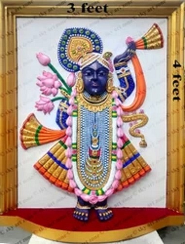 fiberglass shreenathji color wall mural